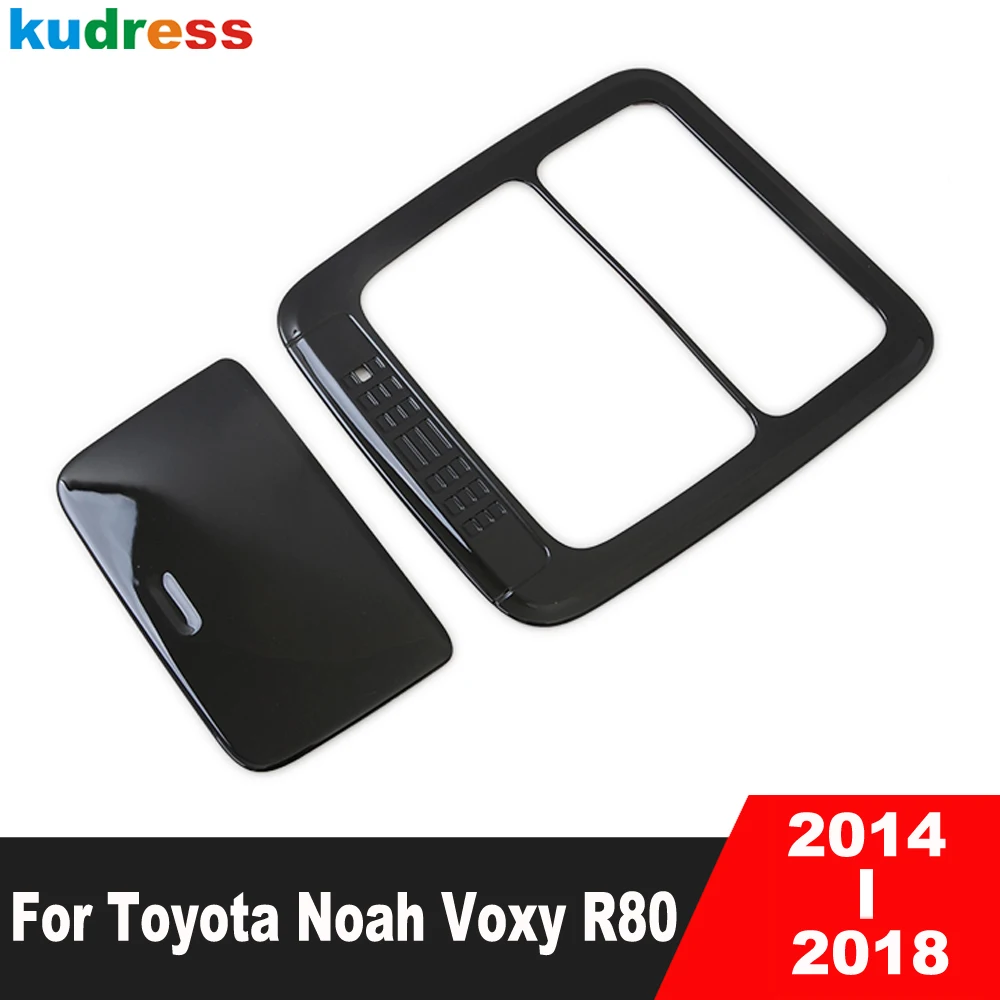 Interior Accessories For Toyota Noah Voxy 80 2014 2015 2016 2017 2018 Black Car Front Roof Reading Light Lamp Cover Trim Sticker