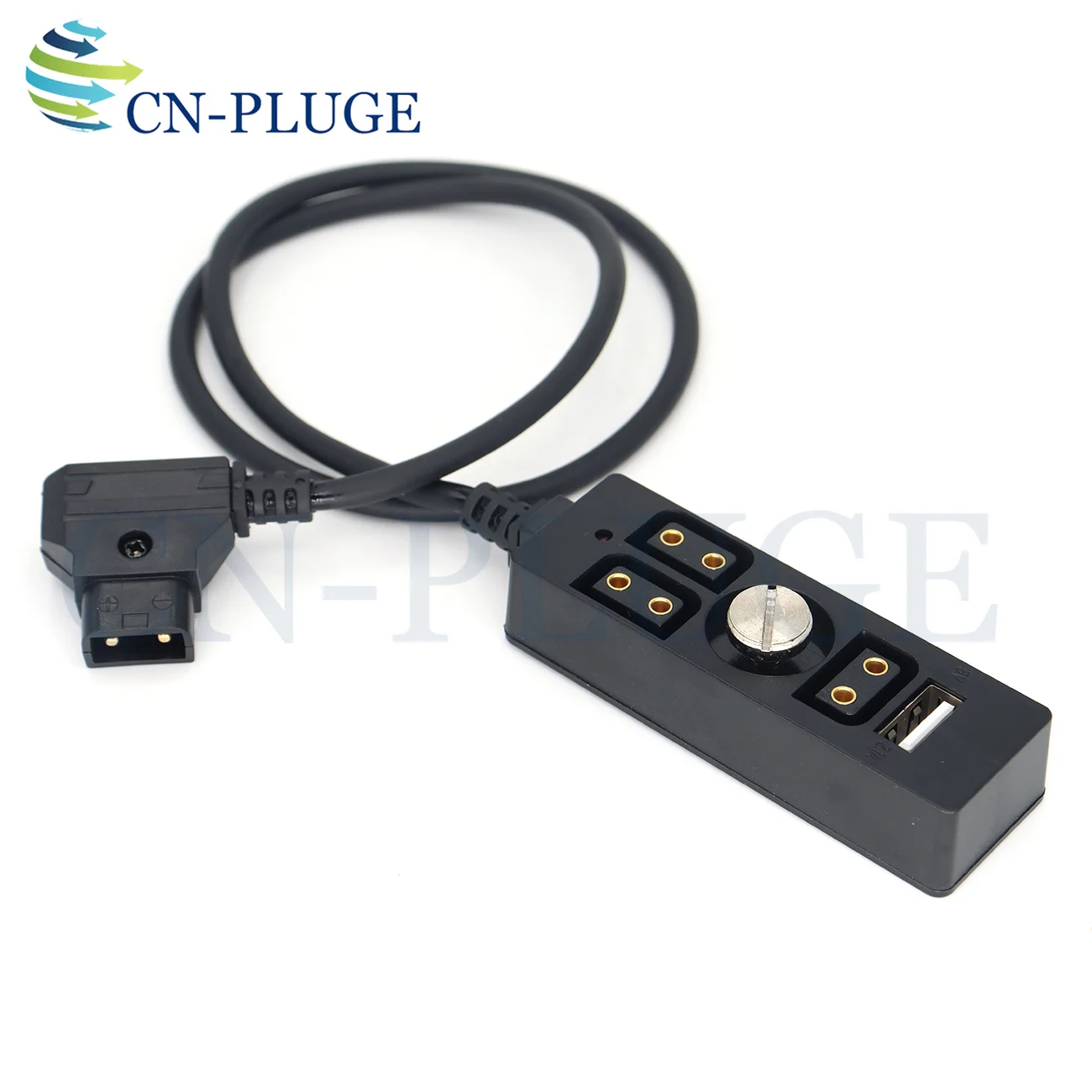 D-TAP to 3xD-TAP Power Distributor+USB 5V 2.1A port, with 1/4 