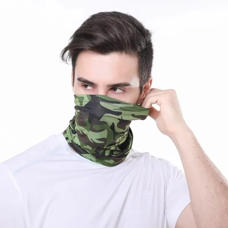 1 pçs ciclismo máscara facial respirável lenço bandana pescoço multifuncional proteção uv ao ar livre pesca caminhadas cabeça banda