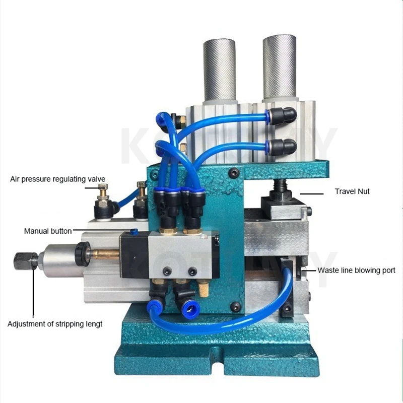 Pneumatic Wire Stripping Machine Pneumatic Stripping Twisting Machine Cable Peeling Machine Multi-core Sheathed Wire Twisting