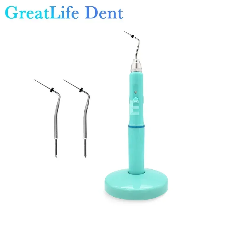 

GreatLife Dent Dental Cordless Gutta Percha Obturation System Endo Heated Pen 2 Tips Root Canal Filling Obturation Filling