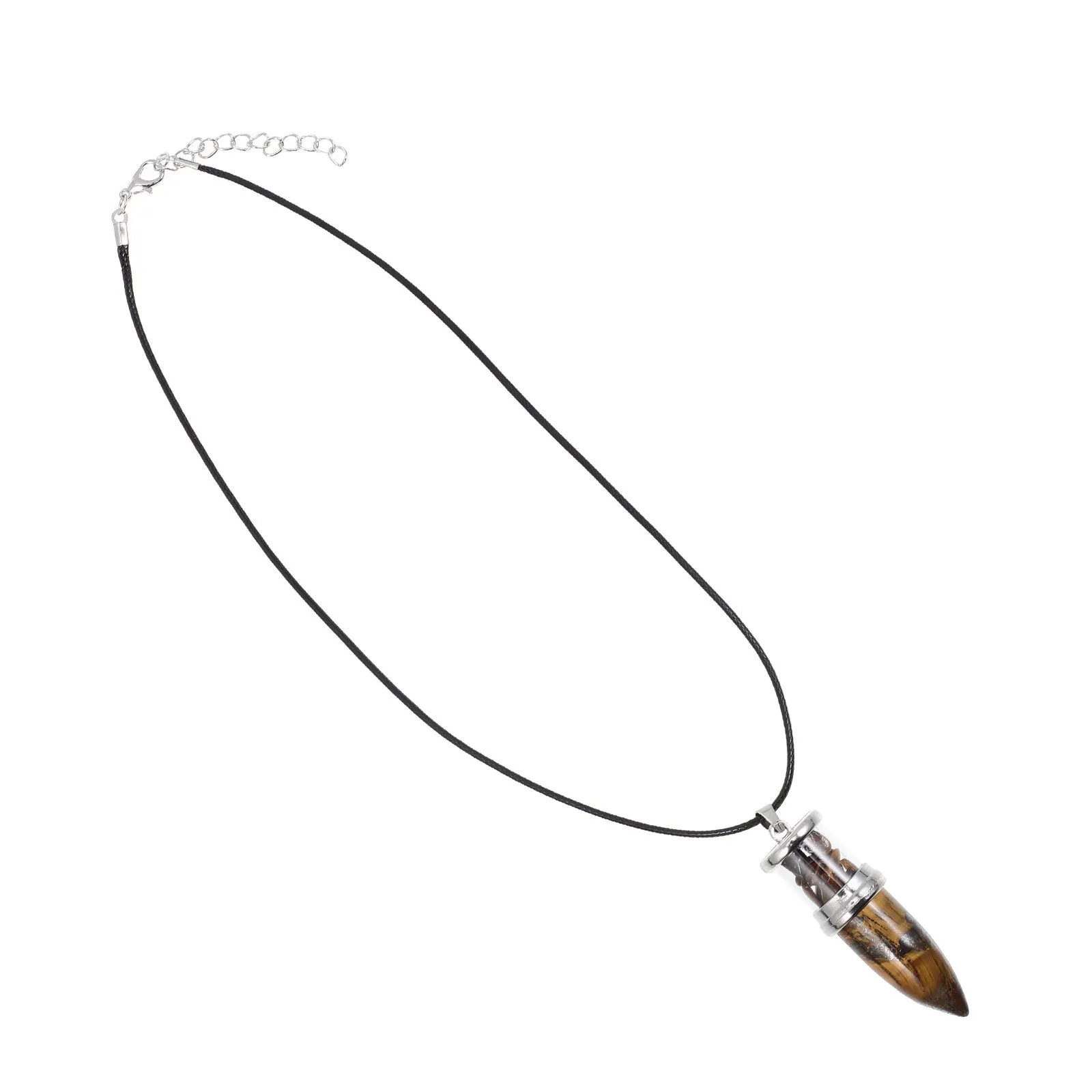 

Natural Stone Pendant Elegant Necklace Clavicle Chain Fashion Costume Accessory for Women Jewelry Gift Natural Stone Pendant