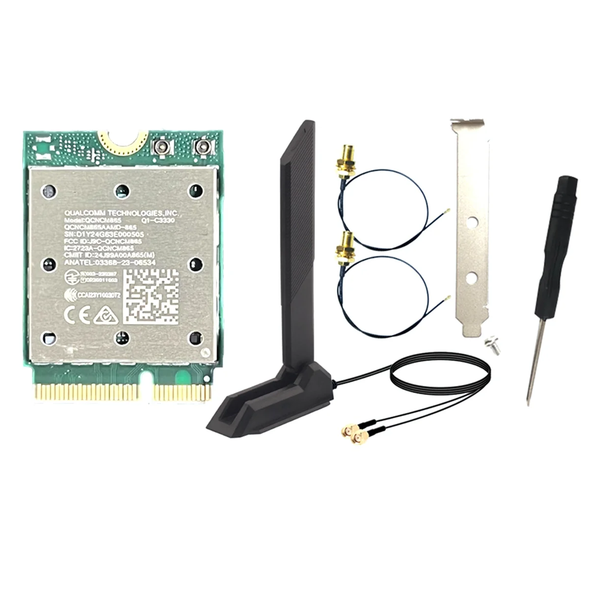 POP-lTri Band WiFi7 QCNCM865 ไร้สายบลูทูธ 5.4 การ์ด WiFi 2.4G/5G/6 Ghz อะแดปเตอร์ไร้สายเครือข่ายสําหรับ