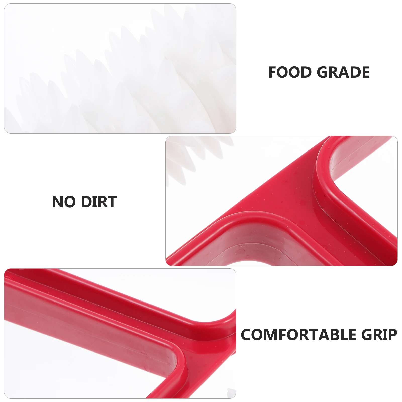 

1pc Pizza Dough Roller Docker Perforated Needle Wheel Non-Stick Baking Tool Crust Blistering Prevention Heat Resistant