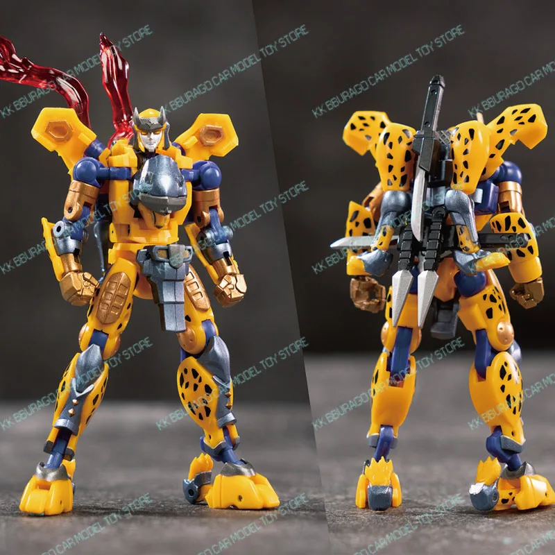 مصنع الحديد التحول Ex-76 عمل أرقام Cheetor Raiga الساموراي سلسلة صغيرة الحجم Mecha نموذج التماثيل لعب هدية الطفل