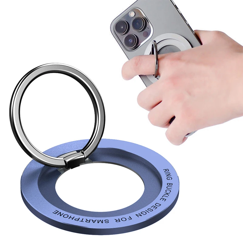 Magnetischer Telefonhalter, Ständer, Magnet-Fingerring-Buchse für Apple Magsafe, kabelloses Laden für iPhone 16 15, Handy-Halterung