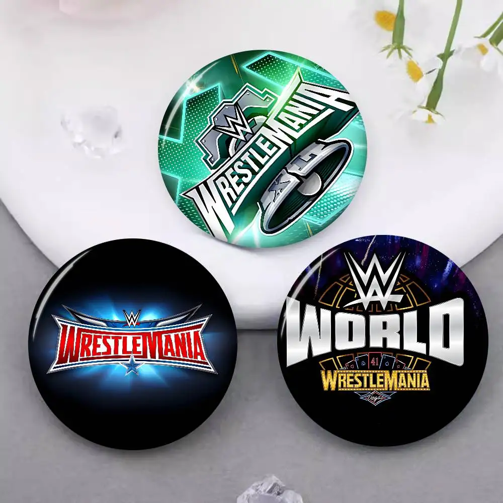 Wrestling Event W-WrestleMania Creative Tinplate Soft Button Pins Animal Icon Brooch Lapel Backpack Badge Accessories Pin