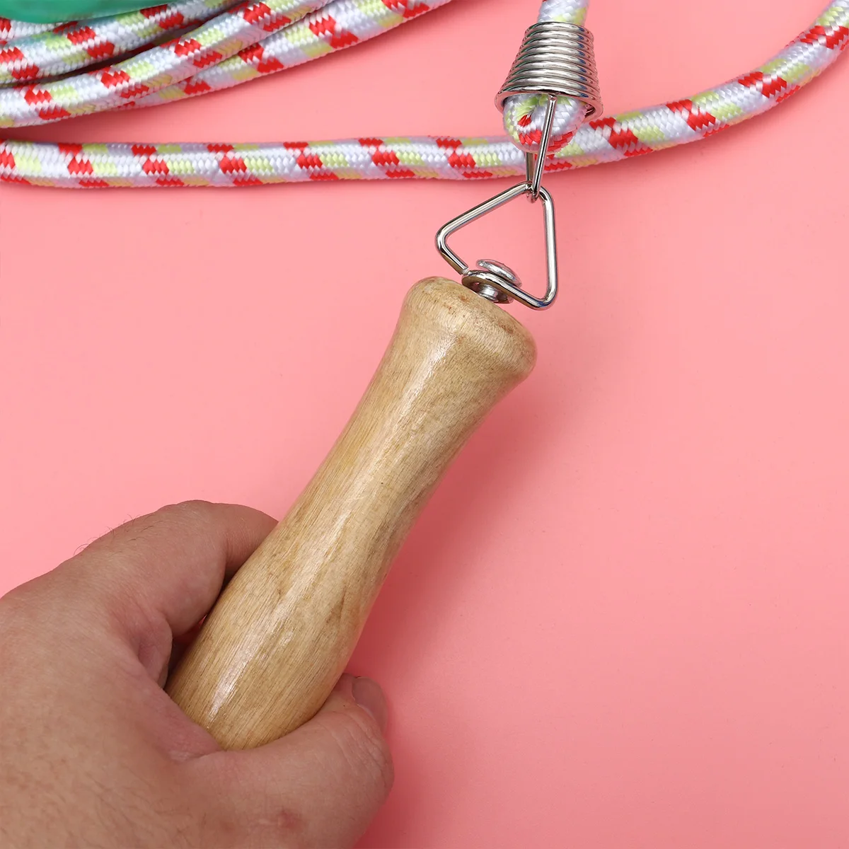 

Wooden Handle Skipping Rope Jump for Adults Outdoor Exercise Ropes Bamboo Student