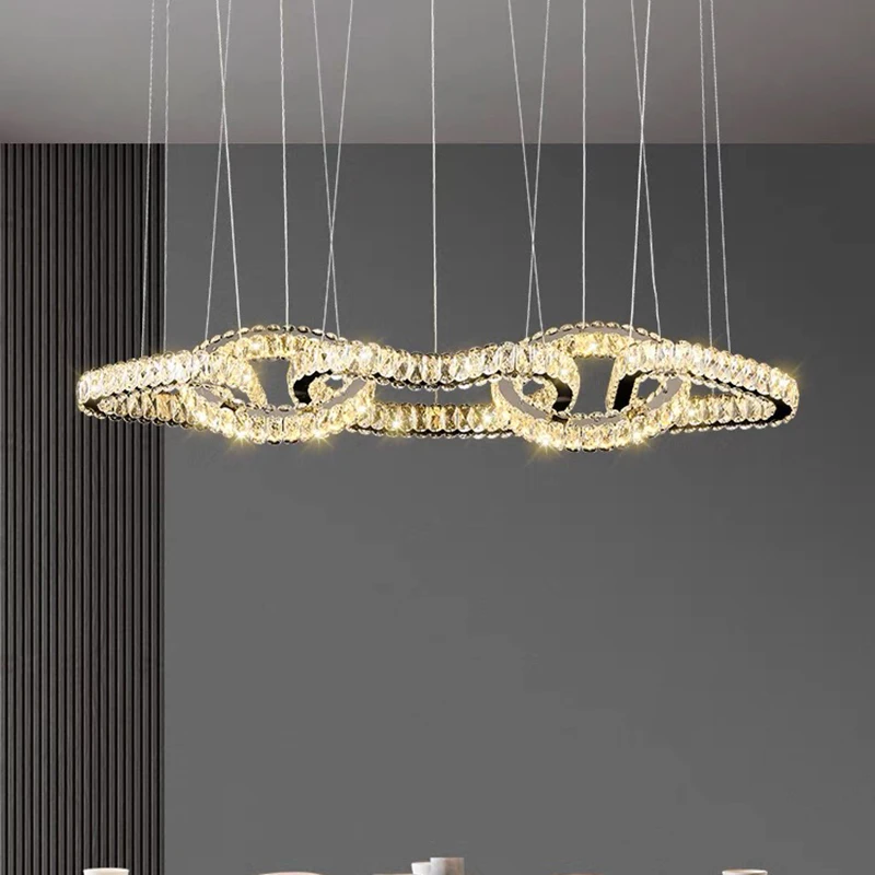 home decorationPendant lights, luxury crystal living room chandelier, dining room Pendant lamp, ceiling light, indoor lighting