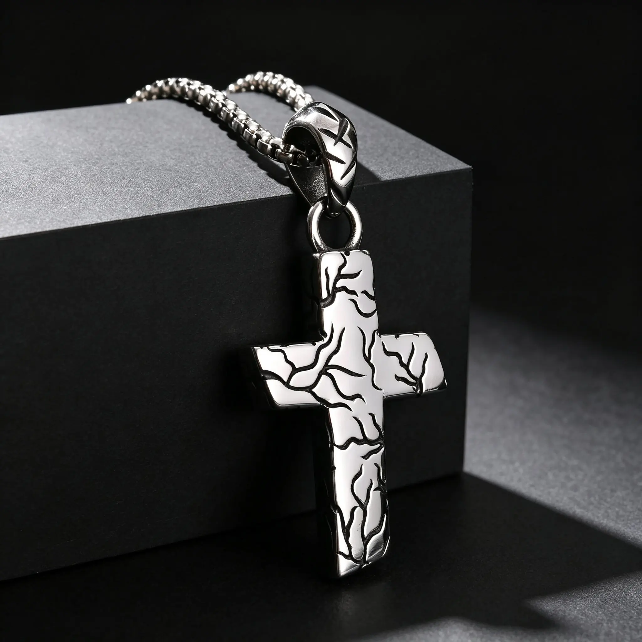 Unique Billiard Pool Table Pendant Necklace for Men, Non-fading Stainless Steel Collar Necklace with Chain, Hip Pop Punk Jewelry