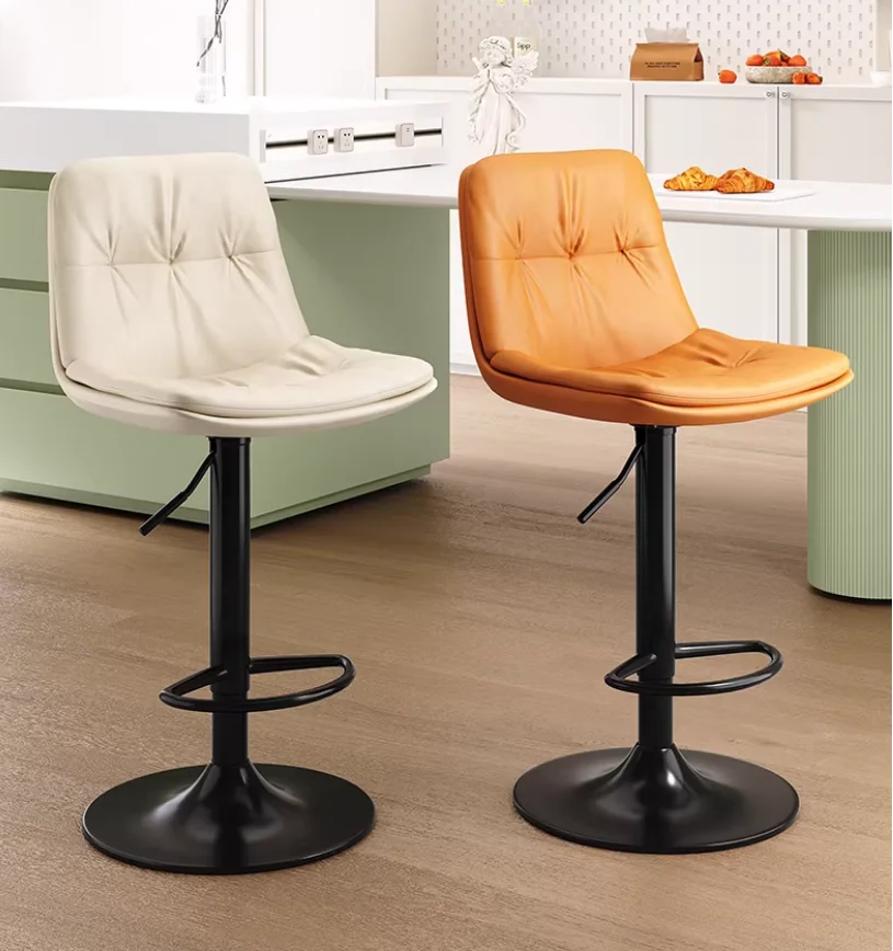 Bar chair lift simple light luxury household high stool backrest can lift bar chair cashier front desk chair