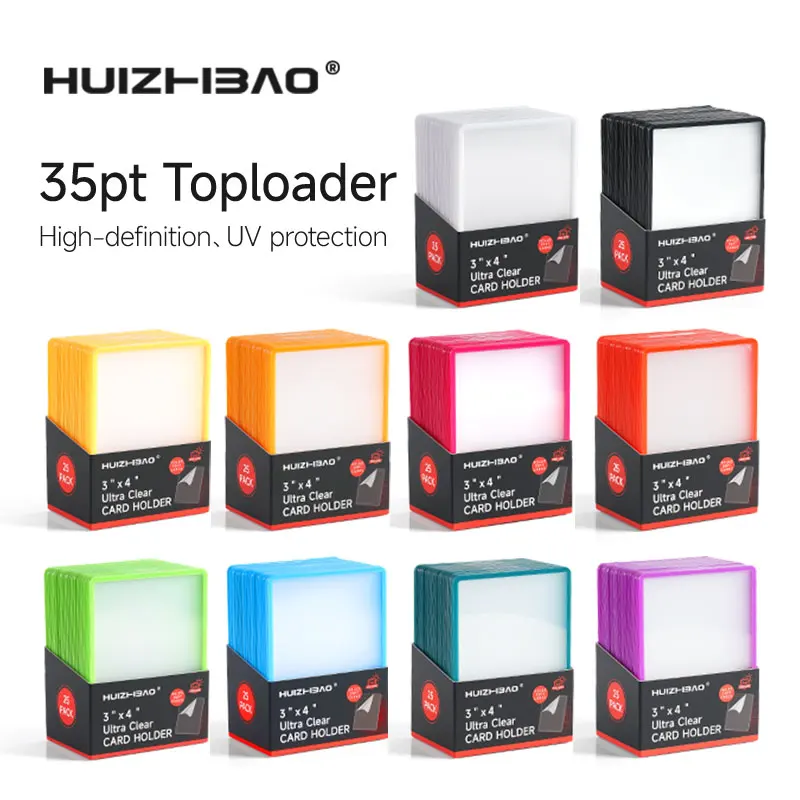 3 "x 4" 35PT بطاقات تداول عالية الجودة لللوادر العليا حافظة بطاقات صلبة حافظات بطاقات الأكمام لبوكيمون لـ YuGiOh Magic MTG #1