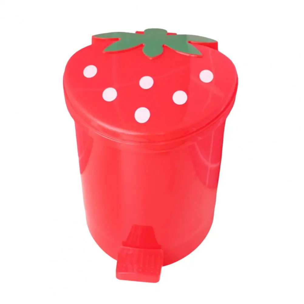 Waste Bin Convenient Lightweight Decorative Push Type Strawberry Small Paper Wastebasket   Trash Can  Car Product