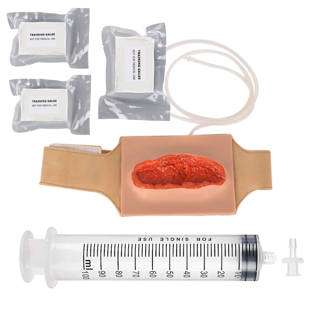 silicone safe Thigh laceration wound hemostasis training model for stop bleeding education training and practice