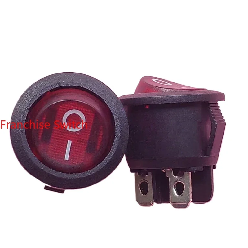 

10PCS R131-22C-13C Round red light four-legged boat switch 8A250V opening 20