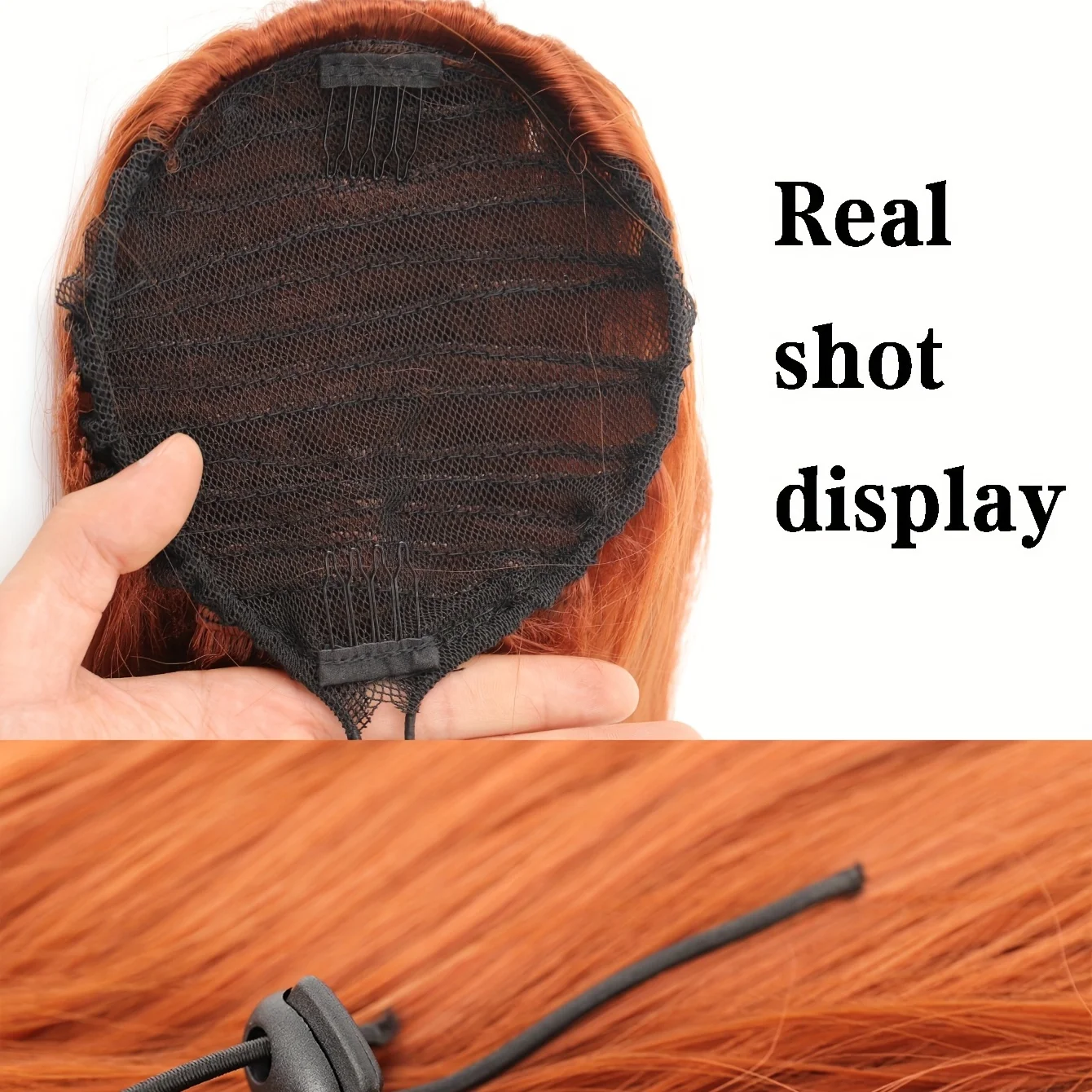 Long Straight Hair Synthetic Drawstring Ponytail For Women Wear Daily Heat-resistant And Supple Fake Ponytail Hair Accessories