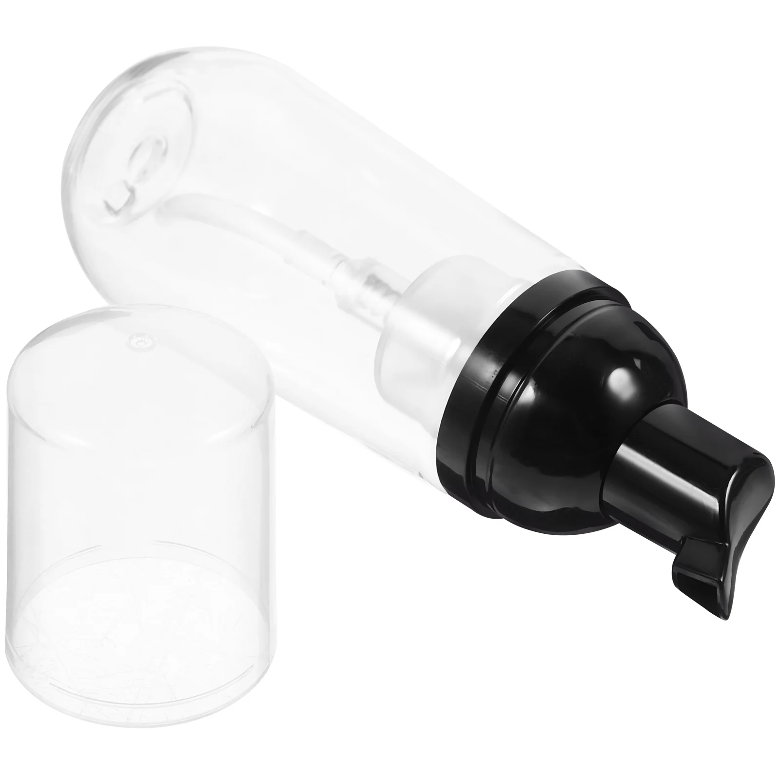 3 Stück transparente Schaumpumpenflaschen, 60 ml, nachfüllbarer Spender für Shampoo und Körperwäsche, schäumende Pumpflasche, Schaumflasche