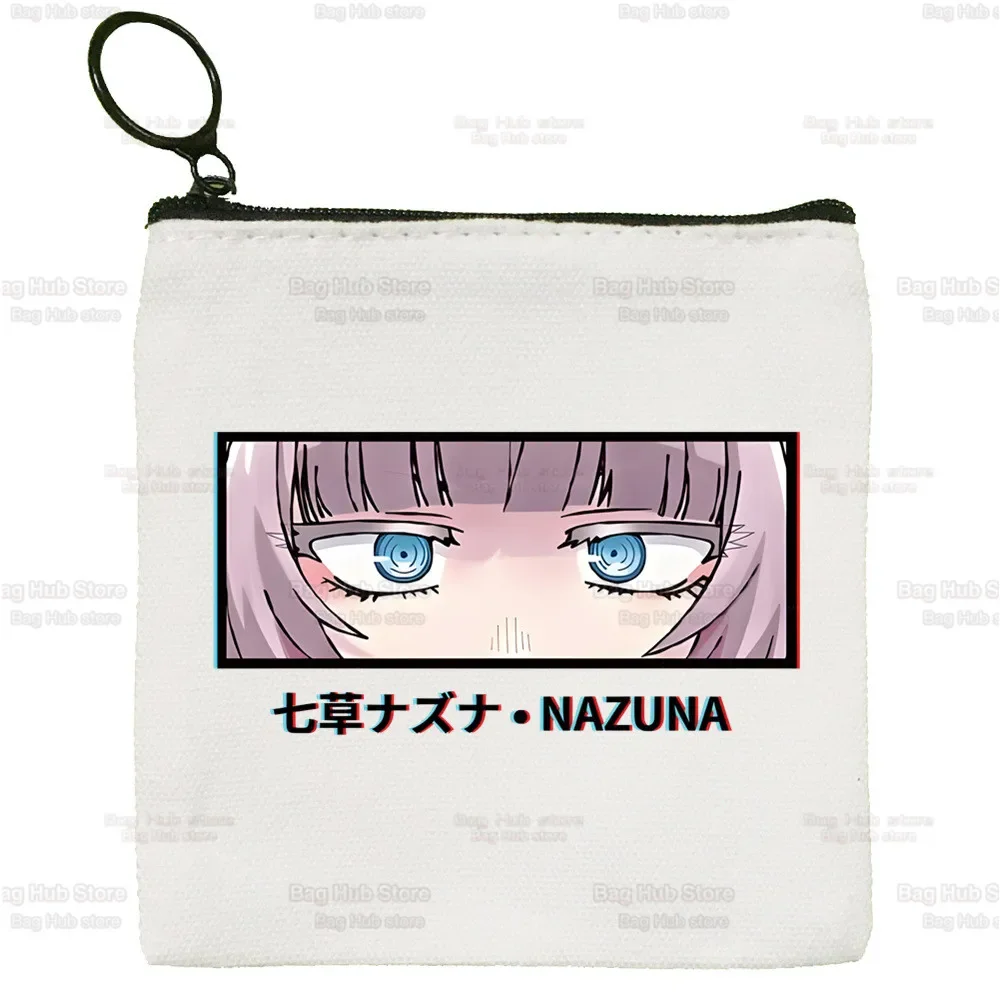 Call of the Night Nanakusa Nazuna Canvas Yofukashi No Uta Manga Coin Purse Canvas Bag Small Square Key Bag Storage Bag Card Bag