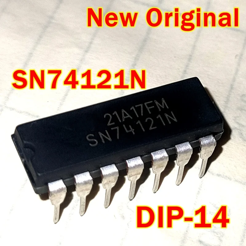 1 peça a 100 peças sn74121n dip-14 novos multivibradores monostíveis originais com entradas SCHMITT-TRIGGER
