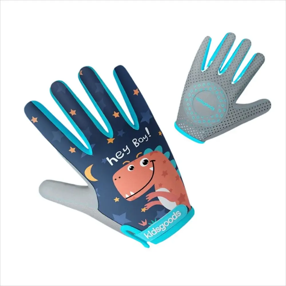 

Cartoon Non-Slip Mountain Bike Children Boys and Girls Safe Bicycle Gloves Half Finger Gloves Sports Gloves Kids Cycling Gloves