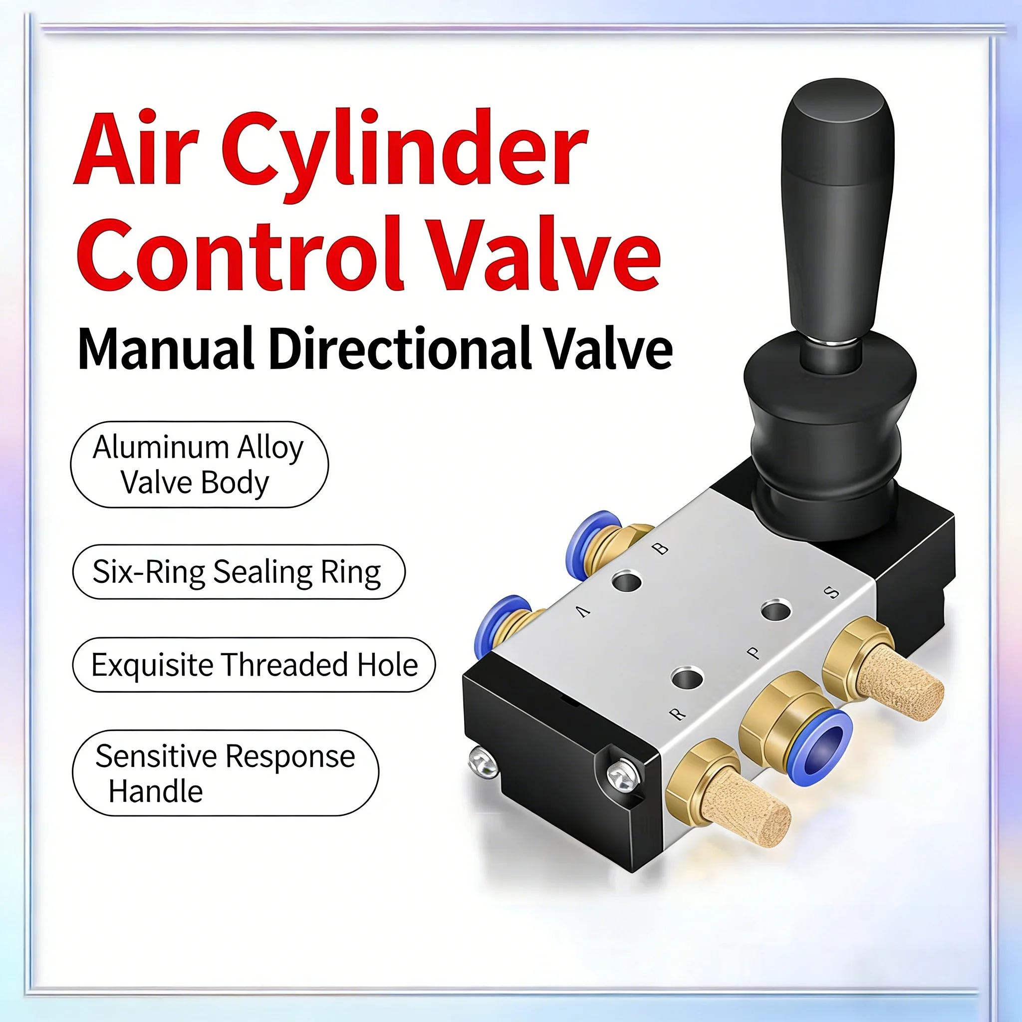 Pneumatic Switch Manual Valve 4H210-08 Valve Switch Two-position Five-way Hand Valve Reversing Cylinder Control 230C