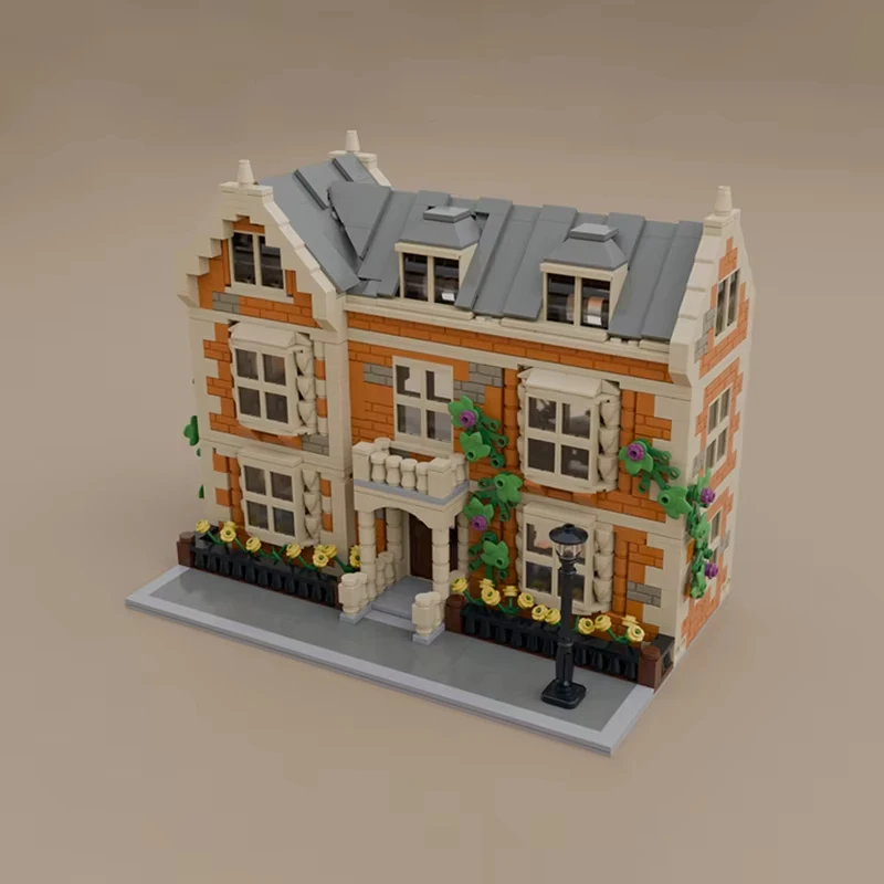 

1662PCS MOC modular building floor British house model assembly building block toys children's birthday gift