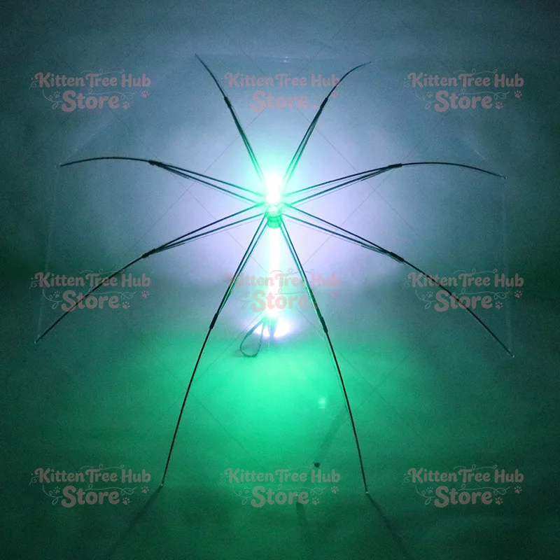 LED stick light luminous umbrella colorful creative lights fiber straight umbrella touch cloth luminous advertising umbrella