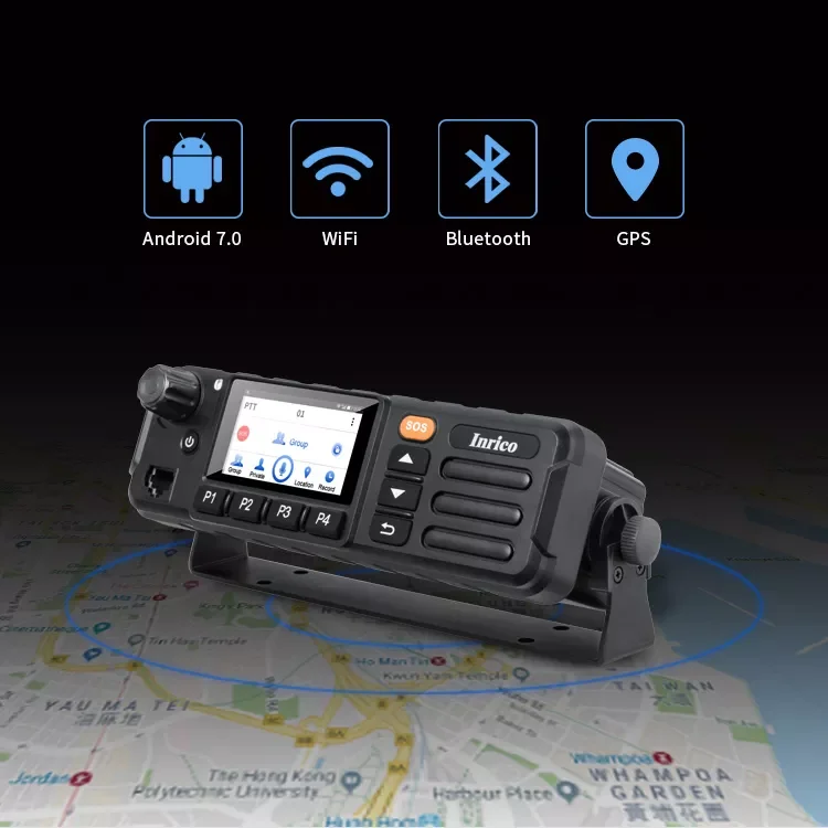 كامورو 4G راديو متنقل TM-7 Plus شبكة راديو السيارة راديو السيارات جهاز اتصال لاسلكي متنقل مع شاشة تعمل باللمس #2