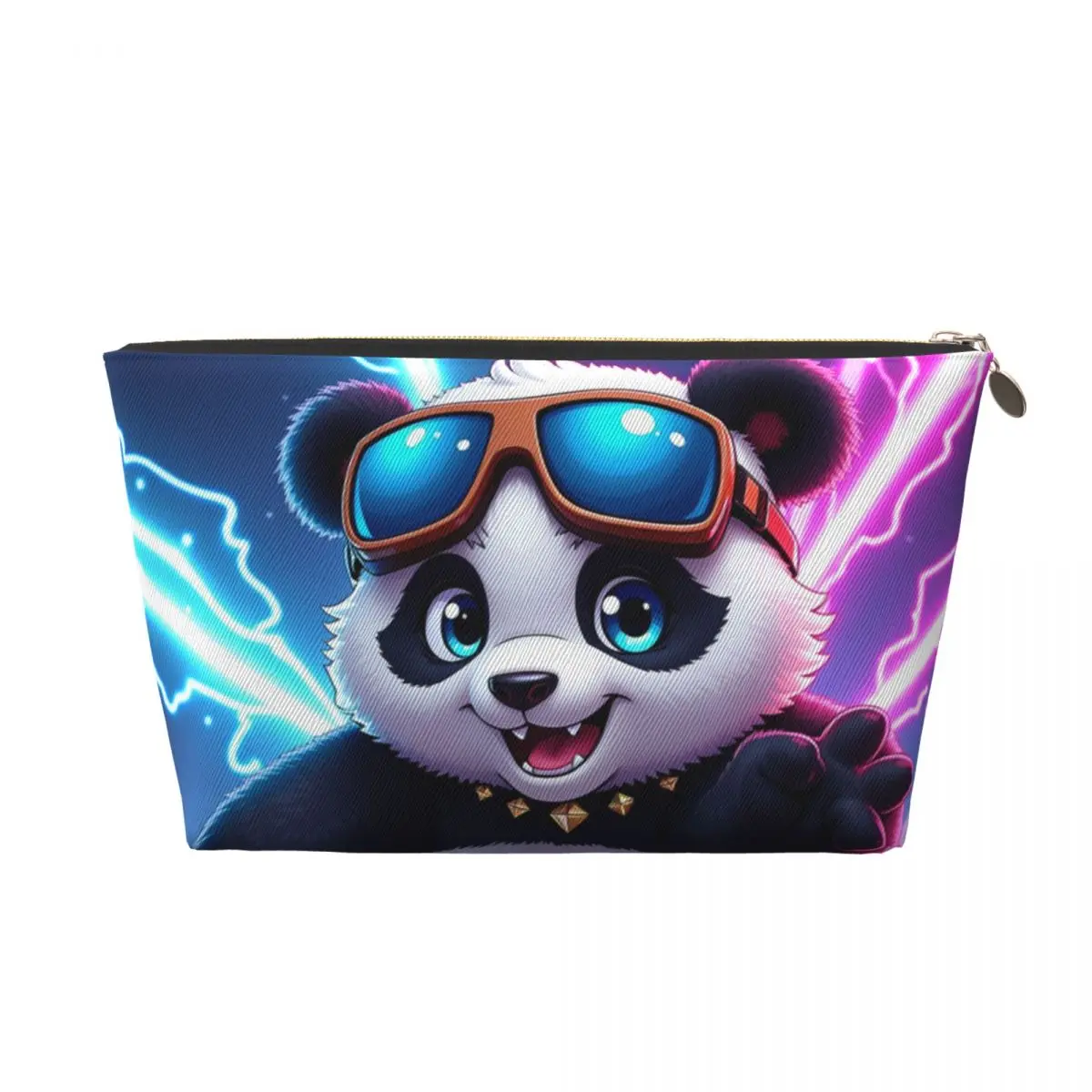 Kawaii panda saco de maquiagem bonito organizador cosméticos bolsa de higiene pessoal y2k harajuku moda cuidados com a pele washbag funky estilo streetwear