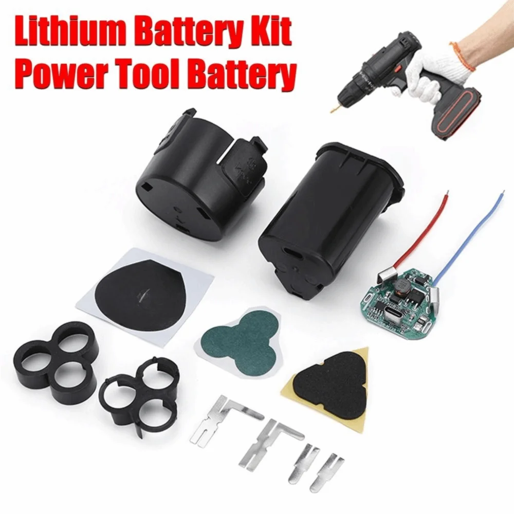 Inserción directa para Makita Set 18650, Kit de batería de litio con forma triangular para 18650, carcasa de nailon Makita DIY