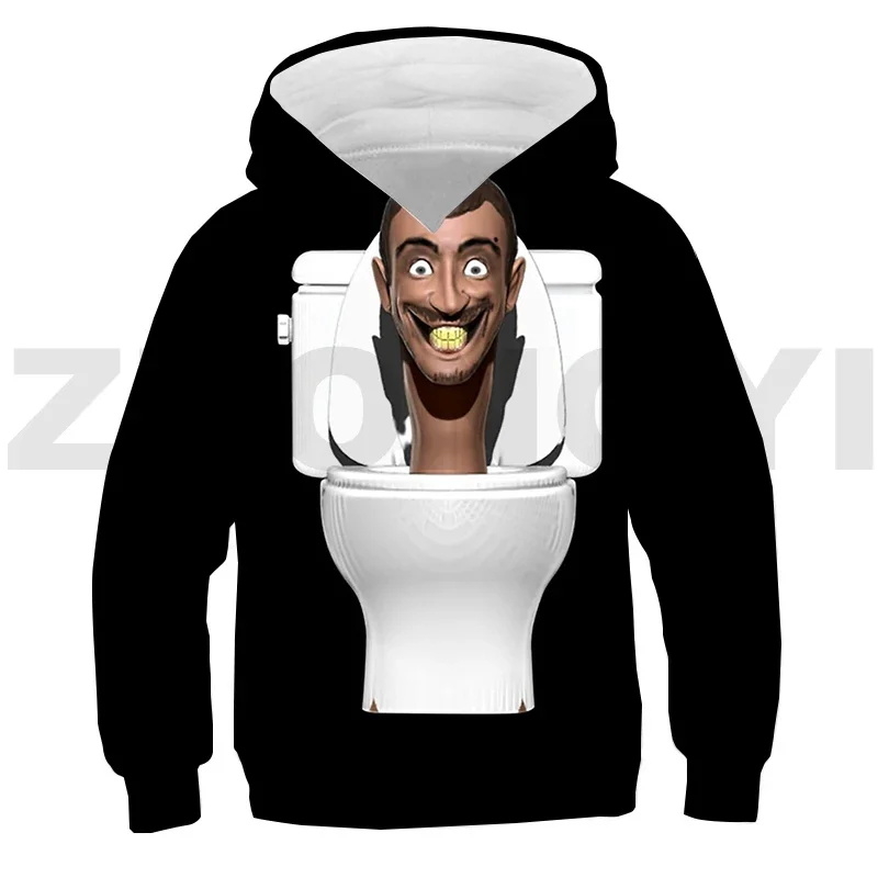 Hot Sale 3D Print Skibidi Toilet Hoodie Trendy Tracksuit Men Boy Funny Cartoon Sweatshirts Daily Loose Pullovers Cosplay Costume