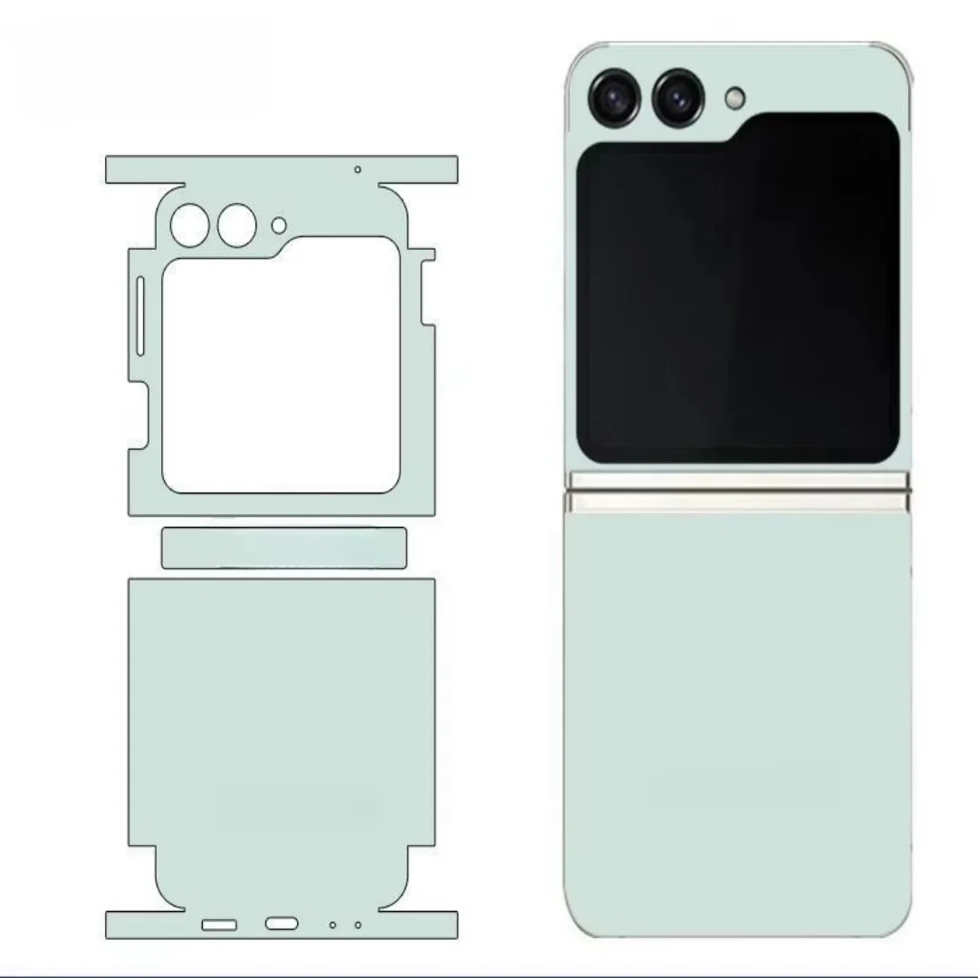 

Болевая наклейка для Samsung Galaxy Z Flip6 5 4 7, защитная пленка для задней панели экрана с шарнирной пленкой, Flip5 Wrap, красочная наклейка