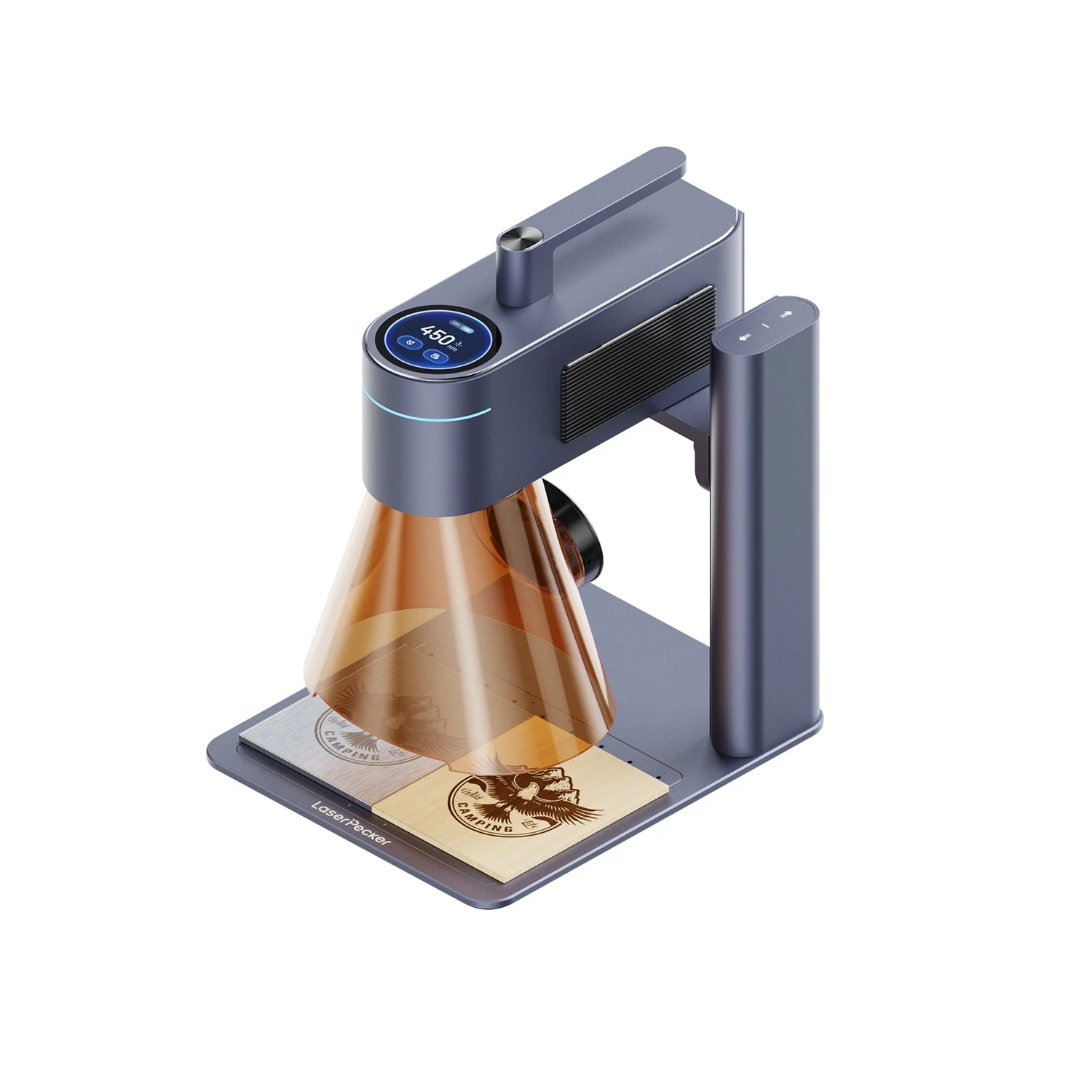 

-Laser Woodpecker 4 Engraving Machine Diode and Fiber Dual Lasers for Metal Plastic All Materials