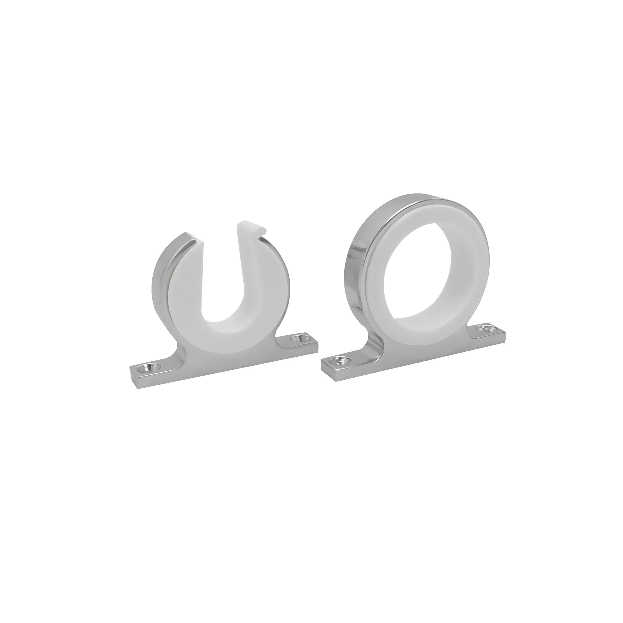 1 pair per set aluminum multiple rod holder for Boat Yacht Fishing Accessories