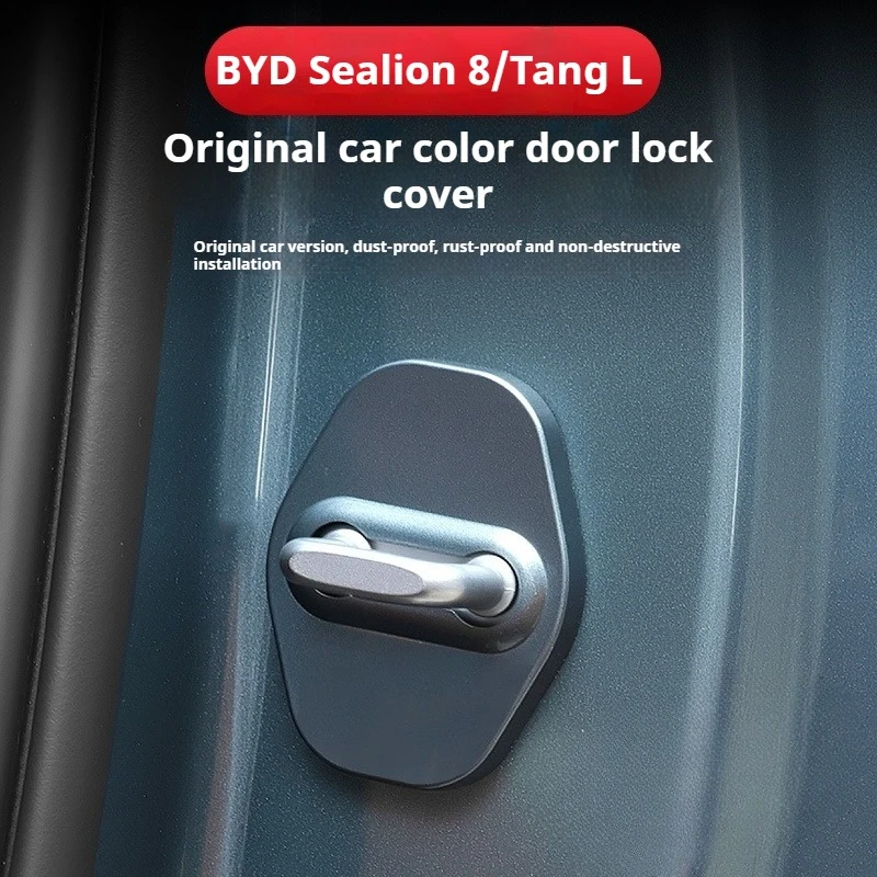 

Fit For BYD Sealion 8 Tang L Dmi/P EV Door Lock Buckle Cover Original Car Color Door Buffer Shock Absorption Baking Paint