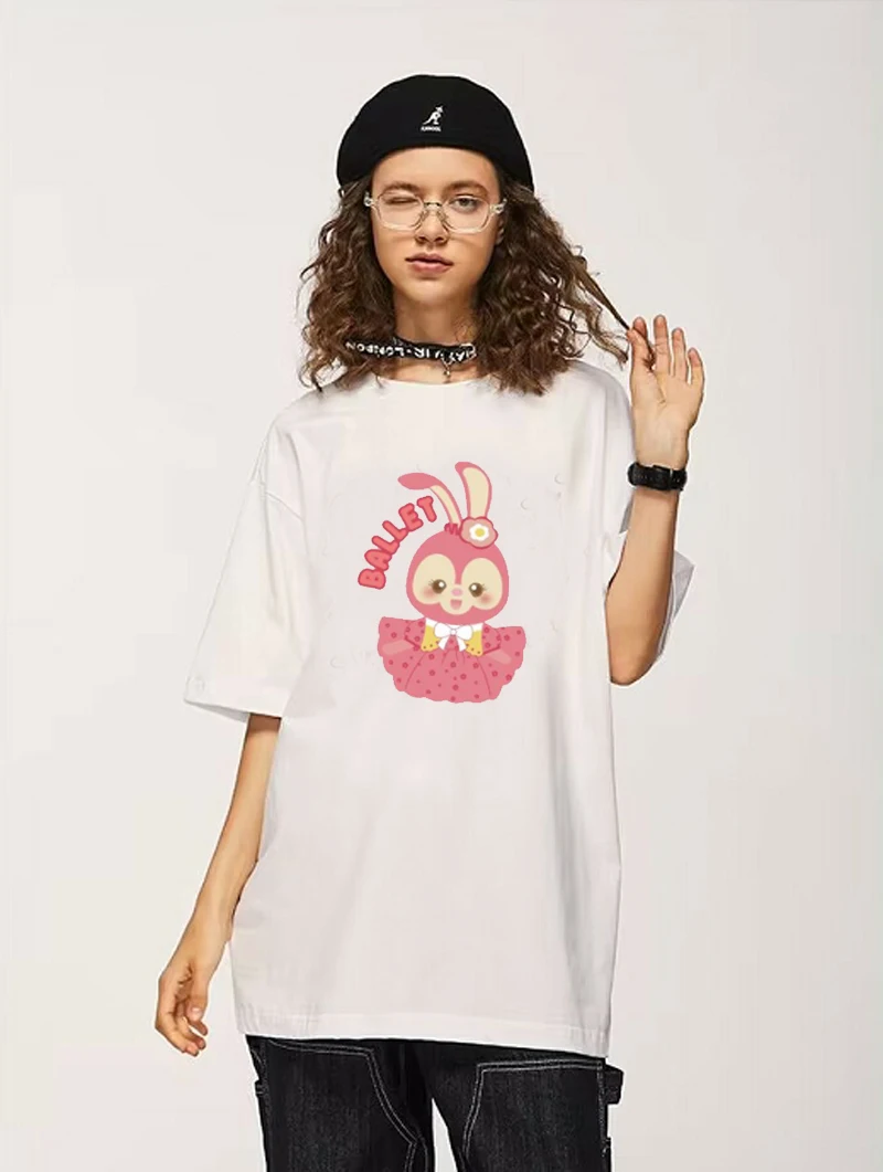 

Ballet Rabbit Summer Funny T shirt For Women T Shirt Fashion tshirt women tops tees short sleeve Women t-shirt