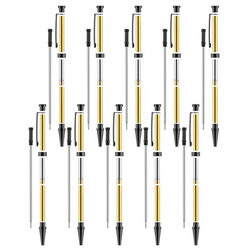 JABS-10 قطعة مجموعات أقلام للخشب تحول 7 مللي متر Slimline Pen Twist Kit مع عبوة مخرطة تحول الإمدادات