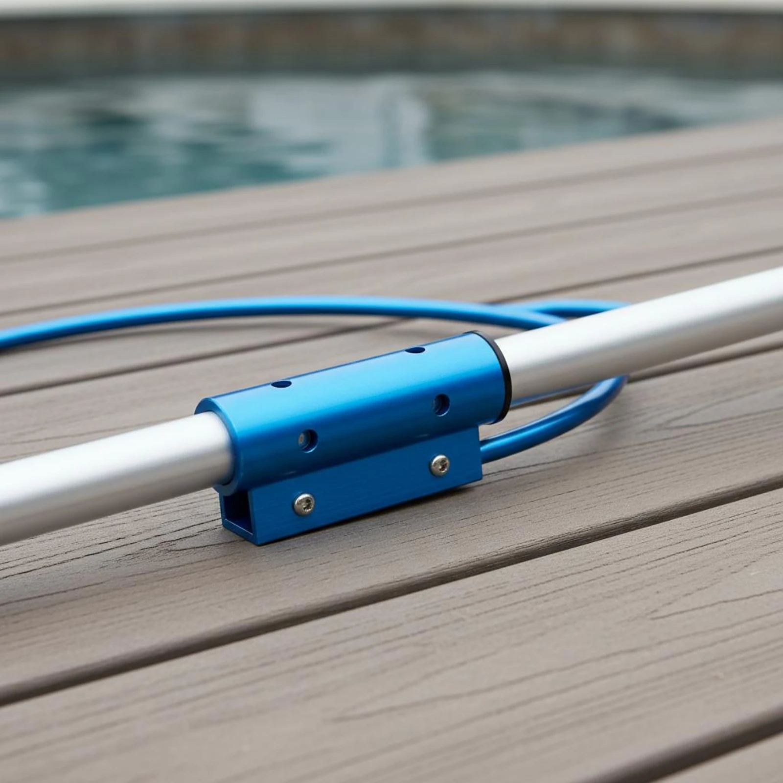 Swimming Pool Safety Hook Lightweight Pool Assist Hook Aluminum Safety Crook Rustproof Long-Lasting for Water Parks