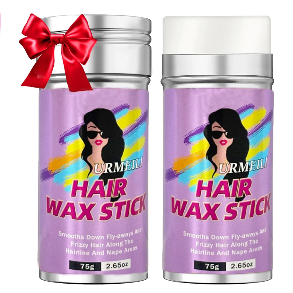

Urmeili Hair Wax Stick,Hair-Styling Accessories Wax Stick for Hair Flyaway Smoothing & Taming Frizz, for Women Girls