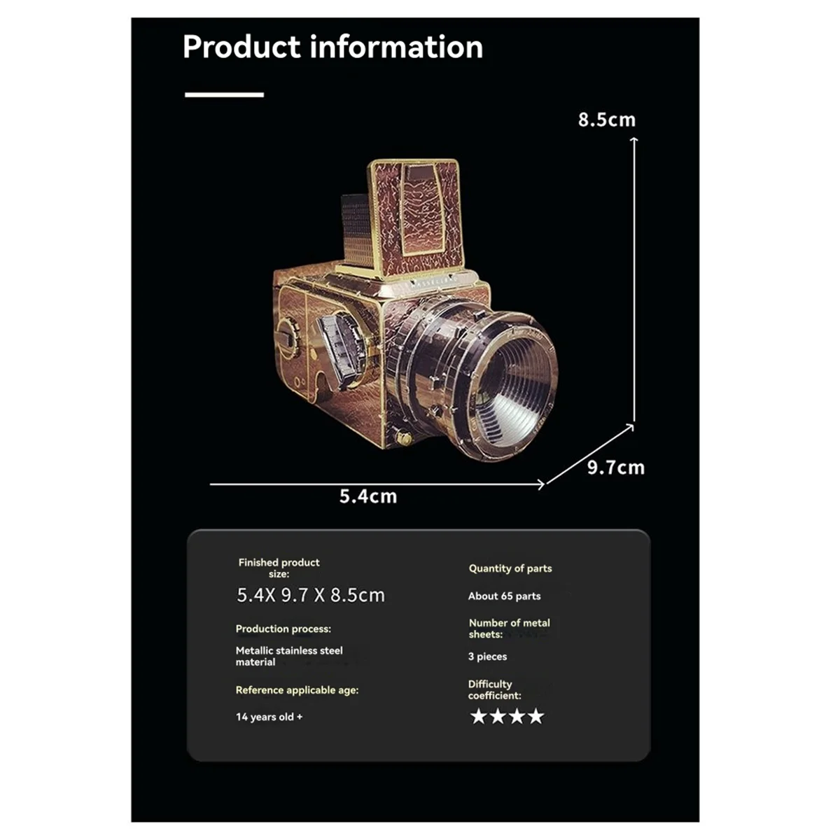 Popular_Color Simulation Camera Handmade DIY Assembly Model Kits