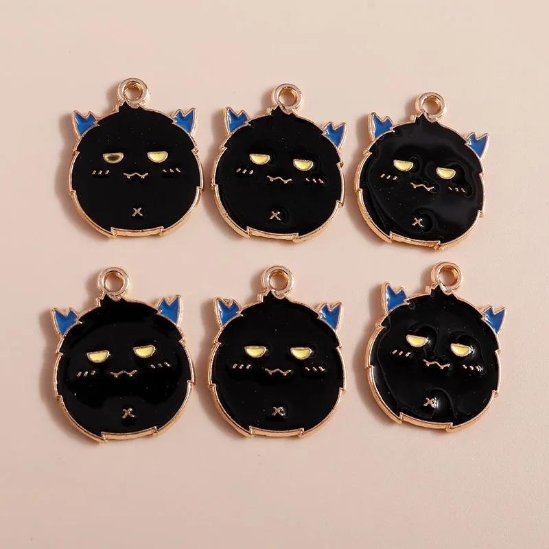 20 Stück süße Emaille Halloween Geist Kürbis Fledermaus Charms für Schmuckherstellung Ohrringe Anhänger Halsketten Armband DIY Bastelbedarf – Detail 14
