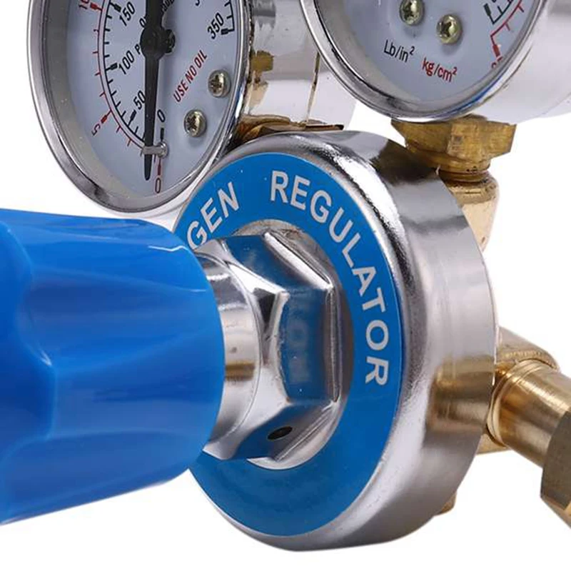 Oxygen Gas Bottle Regulators O2 Reducing Pressure Inhaler Double Gauge Regulator Oxygen Tank Regulator