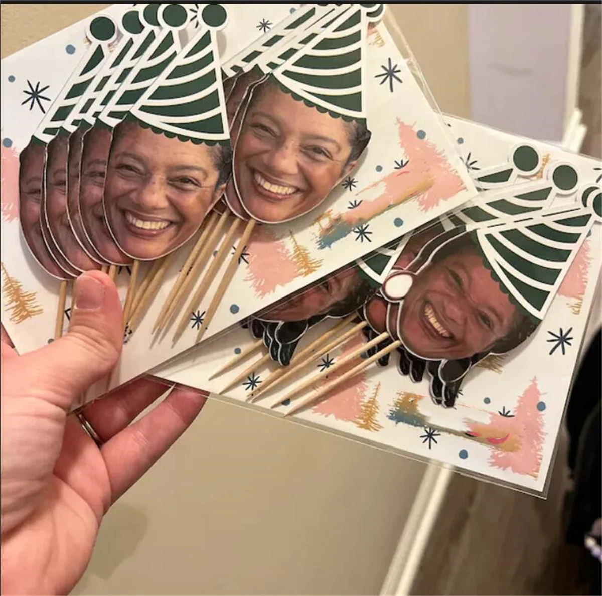 Custom face pet cupcake toppers, first birthday, 21st,30th,50th, bachelorette, dog decorations, Personalized Photo 12 count