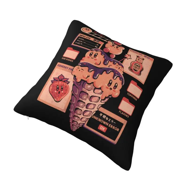 Custom Kirbys Game Anime Throw Pillow Covers Chair Cushion Cover Square Pillowcase - view 2