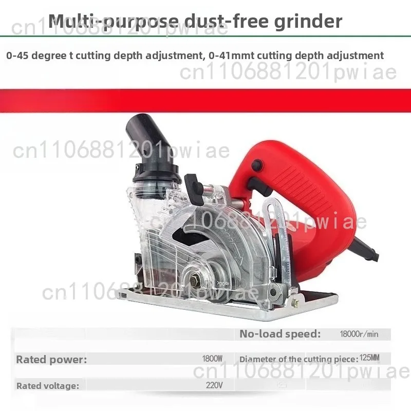 Dust-free cutting machine Stone tile Woodworking chainsaw Multifunctional 45-degree chamfer cutting machine
