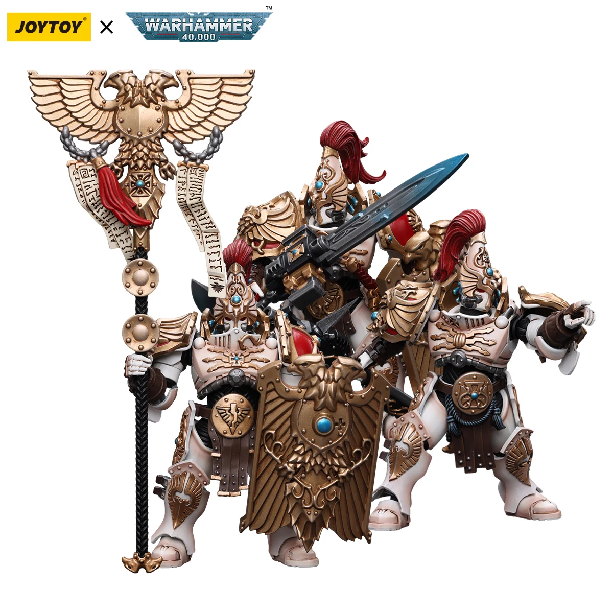 

JOYTOY Warhammer 40k 1/18 Action Figures 12.4cm Adeptus Custodes Solar Watch Custodian Guard Collection Model Toys