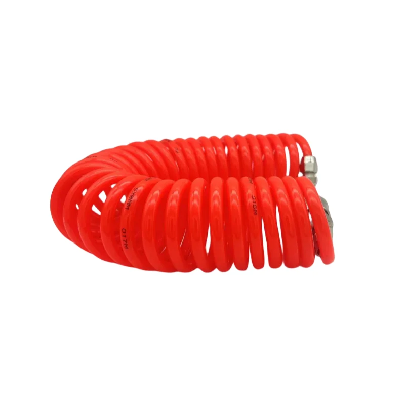 PU 8mm x 5mm Polyurethane Air Compressor Hose Tube Flexible Air Tool With Connector PU0805 Spring Spiral Pipe 8*5