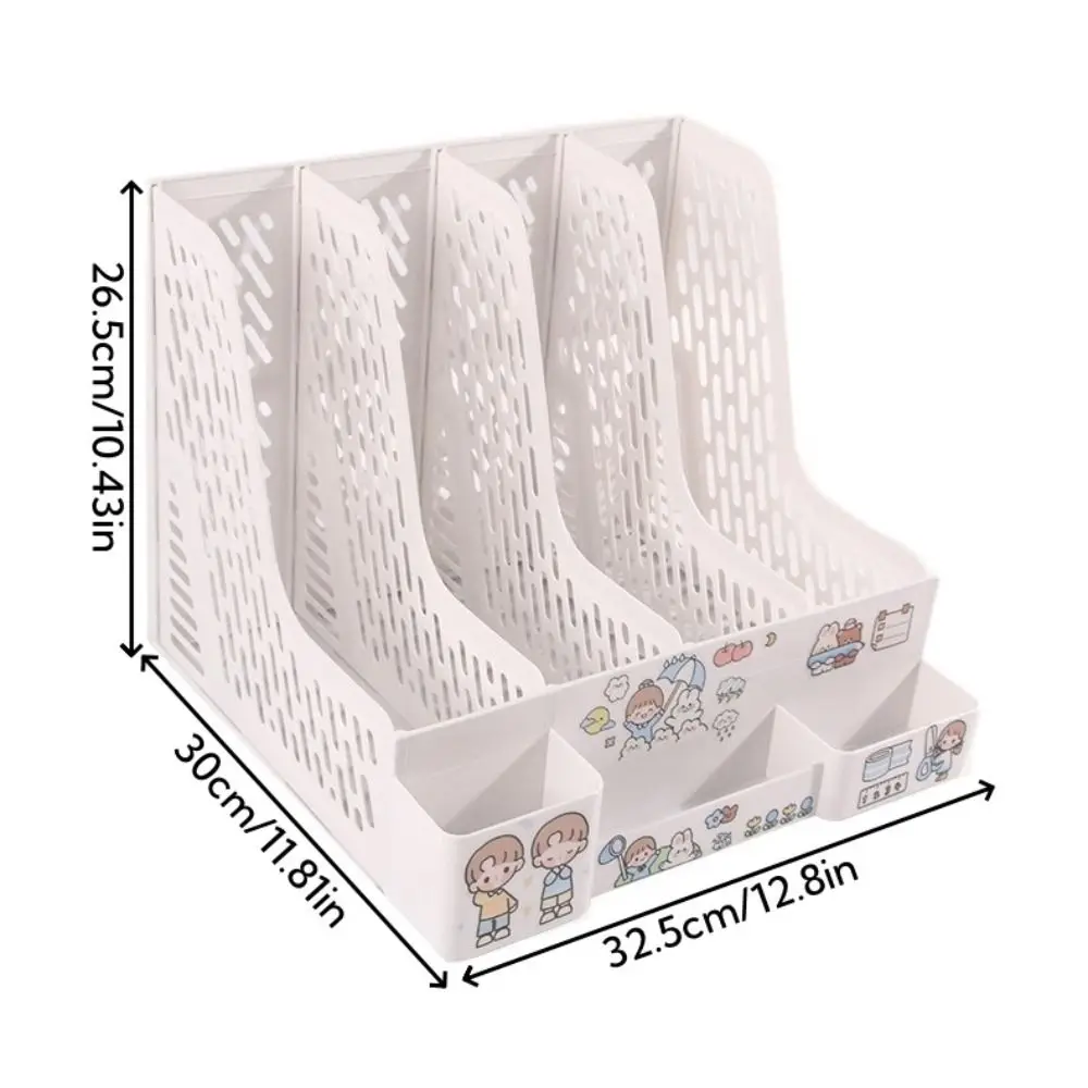 Multi-functional Large Capacity File Storage Box Detachable Thickened Desktop File Box Multi-color Pen Holder File Rack Home Use