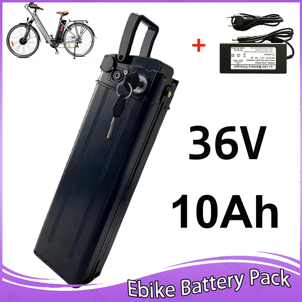 

For Silver Fish Batterie 350W 500W 750W 1000W Li-ion Battery Pack 36V 10AH Lithium With charger