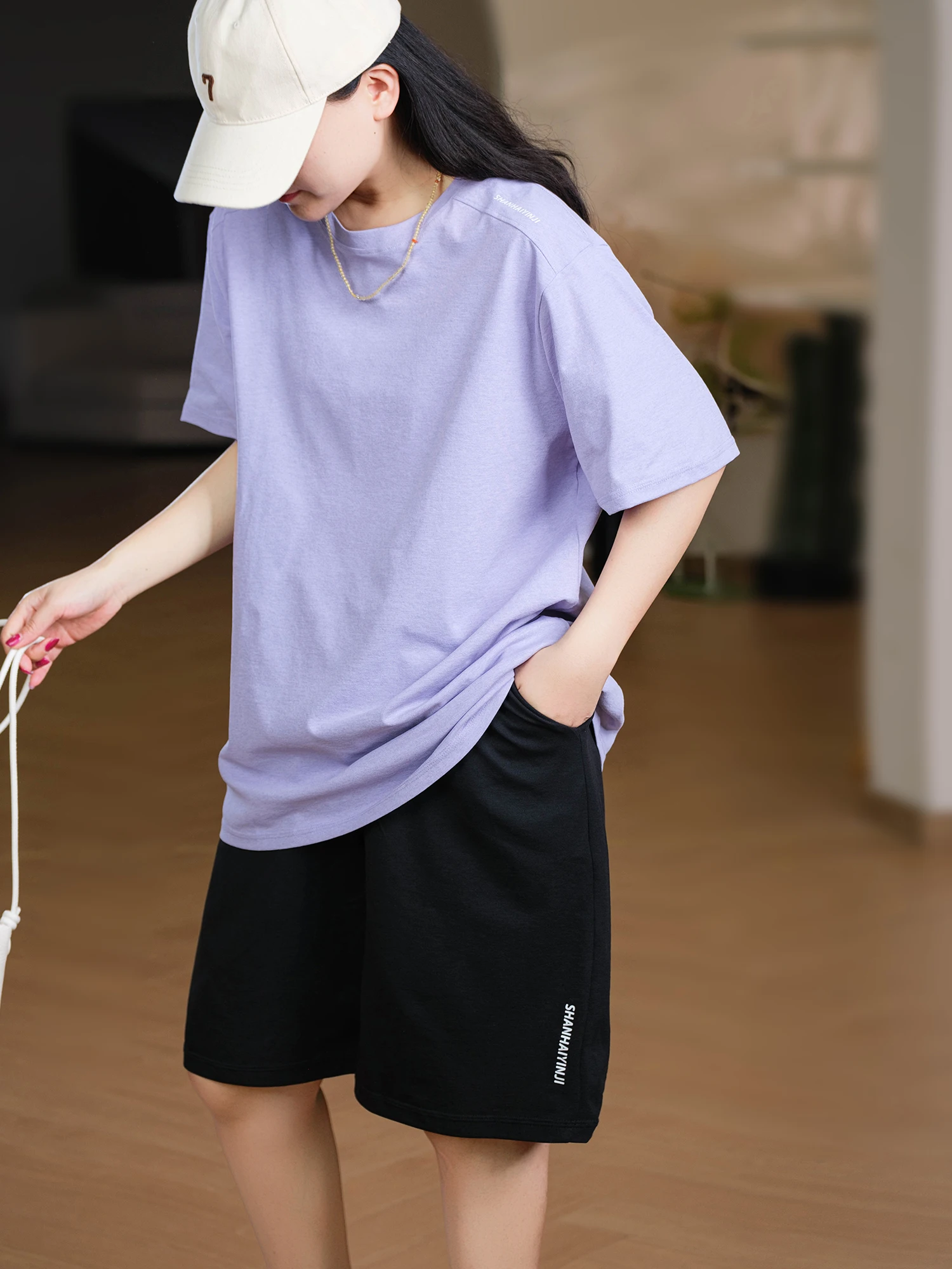 Quick Dry Unisex Loose Fit Shoulder round Neck T-Shirt Easy Maintenance Simple Design Polyester Fiber Casual Style Short Sleeve